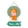 Little meditating Buddha, Peace of mind, motivational and creative quote Wall Hanging Sculpture