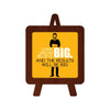 think big dream big believe big and the results will be big Table Decor Wooden Modern Showpiece for Office Desk and home