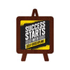 Success Starts With Self Discipline Table Decor Wooden Modern Showpiece for Office Desk and home