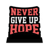 Never give up hope Quotes Showpiece Table Decor for Office Desk Modern Home