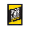 Motivation Quote Photo Frame, Success Starts with Self-discipline.