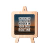 the secret of your future is hidden in your daily routine Table Decor Wooden Modern Showpiece for Office Desk and home