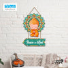 Little meditating Buddha, Peace of mind, motivational and creative quote Wall Hanging Sculpture