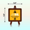 think big dream big believe big and the results will be big Table Decor Wooden Modern Showpiece for Office Desk and home