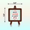 The secret ingredient is love Table Decor Wooden Modern Showpiece for Office Desk and home