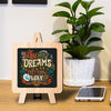 follow your dreams they know the way Table Decor Wooden Modern Showpiece for Office Desk and home