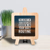 the secret of your future is hidden in your daily routine Table Decor Wooden Modern Showpiece for Office Desk and home