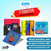 Mumbai traditional cute cartoon Beautiful Wooden Coasters For Home And Kitchen