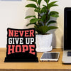 Never give up hope Quotes Showpiece Table Decor for Office Desk Modern Home