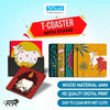 Indian Traditional Cow Art Beautiful Wooden Coasters For Home And Kitchen