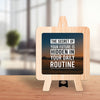 the secret of your future is hidden in your daily routine Table Decor Wooden Modern Showpiece for Office Desk and home