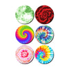 Tie Dye Printed Wooden Tea Coasters with stand For Home And Kitchen