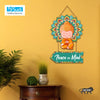 Little meditating Buddha, Peace of mind, motivational and creative quote Wall Hanging Sculpture