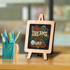 follow your dreams they know the way Table Decor Wooden Modern Showpiece for Office Desk and home