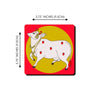 Indian Traditional Cow Art Beautiful Wooden Coasters For Home And Kitchen