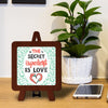 The secret ingredient is love Table Decor Wooden Modern Showpiece for Office Desk and home