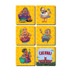 Chennai traditional cute cartoon Beautiful Wooden Coasters For Home And Kitchen