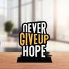 never giveup Quotes Showpiece Table Decor for Office Desk Modern Home