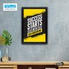 Motivation Quote Photo Frame, Success Starts with Self-discipline.