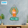 Little meditating Buddha, Peace of mind, motivational and creative quote Wall Hanging Sculpture