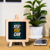 Yes you can Table Decor Wooden Modern Showpiece for Office Desk and home