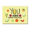 Table mat Positive Quote for living a healthy lifestyle by eating a healthy food