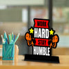 Work Hard Stay humble Quotes Showpiece Table Decor for Office desk and&nbsp; Modern Home