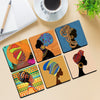 Africa Tribal Art Beautiful Wooden Coasters For Home And Kitchen